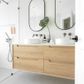 Byron 1500x460x550 Wall Hung  Natural Oak Vanity Cabinet Only