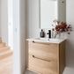 Byron 600x460x550 Wall Hung  Natural Oak Vanity Cabinet Only