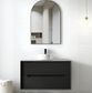 Byron 900x460x550 Wall Hung  Black Oak Vanity Cabinet Only