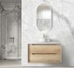 Byron 900x460x550 Wall Hung  Natural Oak Vanity Cabinet Only