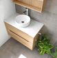 Byron 900x460x550 Wall Hung  Natural Oak Vanity Cabinet Only