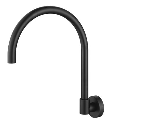 Ryker Matte Black Upswept Bath Spout