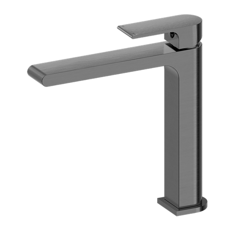 Bianca Gun Metal Mid-Level Basin Mixer