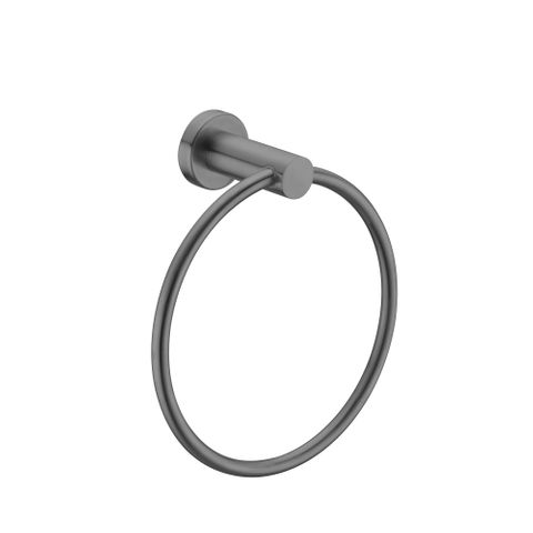 Mecca Gun Metal Towel Ring