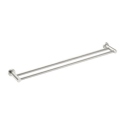 Mecca Brushed Nickel 800 Double Towel Rail