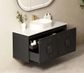 Laguna 1200x460 Wall Hung Black American Oak Vanity Cabinet Only