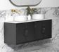 Laguna 1500x460 Wall Hung Black American Oak Vanity Cabinet Only