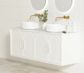 Laguna 1500x460 Wall hung Satin White Vanity Cabinet Only
