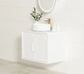 Laguna 600x460 Wall hung Satin White Vanity Cabinet Only