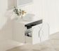Laguna 750x460 Wall hung Satin White Vanity Cabinet Only
