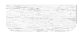 Bondi  1200x460x18mm Natural Carrara White Marble Stone- No Hole