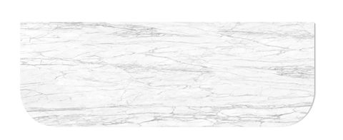 Bondi 1800x460x18mm Natural Carrara White Marble Stone - No Hole