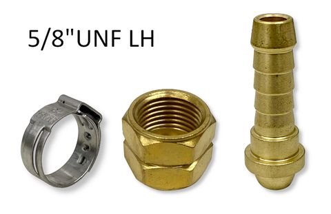 Hose Set - Left-Hand (8mm) (Nut/Nipple/Clamp)