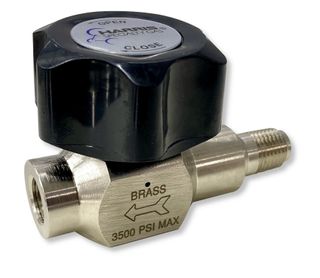 1/4" Diaphragm Valve (MF) (Chrome Plated)