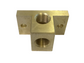 Brass Elbow Block with 2 x 3/8" BSP ports.