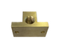 Brass Elbow Block with 2 x 3/8" BSP ports.