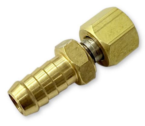 Adaptor - Nipple (12mm) & Nut (5/8" UNF)
