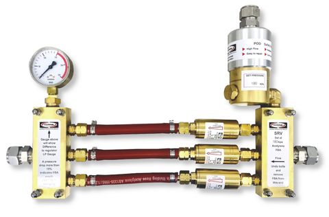 Triple Zone High Flow Flashback Arrestor, Fuel Gas