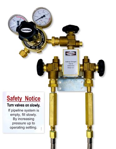 1x1 Oxygen Manifold 1500kPa (1.8m), 1/2"T, NOFBA)