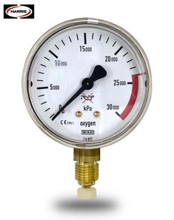 800 Series Gauge (E) & Seal - 0-30,000kPa Oxygen