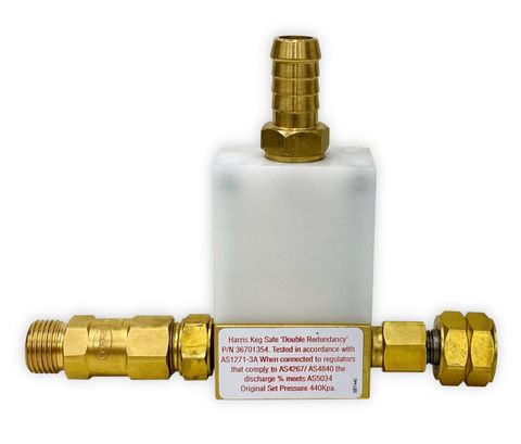 Harris 'Keg Safe' Safety Relief Valve - 440kPa LH