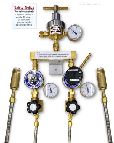 1 x 1 CO2 Manifold 800kPa (1.2m, 1/2")