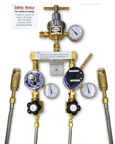 1 x 1 CO2 Manifold 1000kPa (1.2m, 1/2")