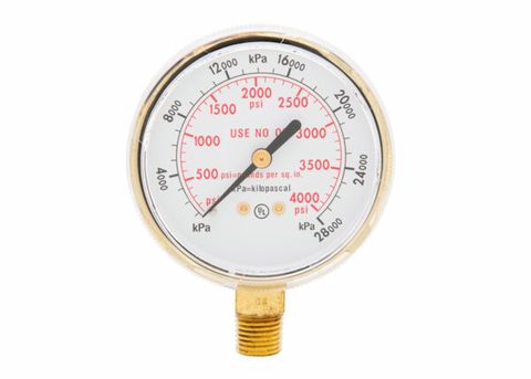 Gauge - HP750 (4000PSI/28,000KPA) (1/4" NPT)