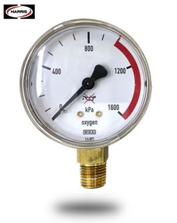 WIKA 800 Series 0-1600KPA OXYGEN GAUE WITH 1/4" NP