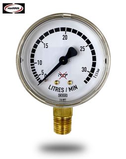 Flow Gauge 0-30lpm (3.5bar) 1/4" NPT