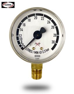 Flow Gauge - Delivery (0-30LPM) (2.3Bar)(1/4" NPT)