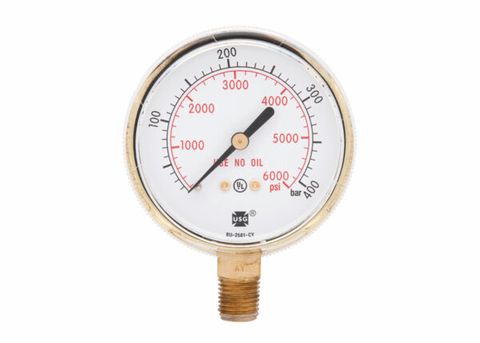 Contents Gauge 6000psi/bar Brass suit 3200326