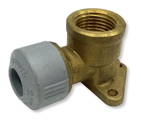 WALL ELBOW, F.I BRASS. 22MM X 3/4"BSP