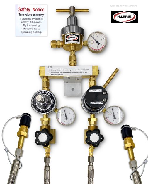 1 x 1 Oxygen Manifold 1500kPa (1.8m 300b, 1/2