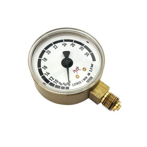 Gauge - Flow (0-30LPM) (No Seal)