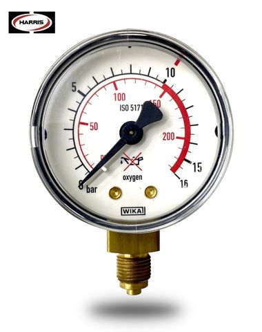 Gauge - 0-10 Bar (16bar FS) for 601-OX Regulator.