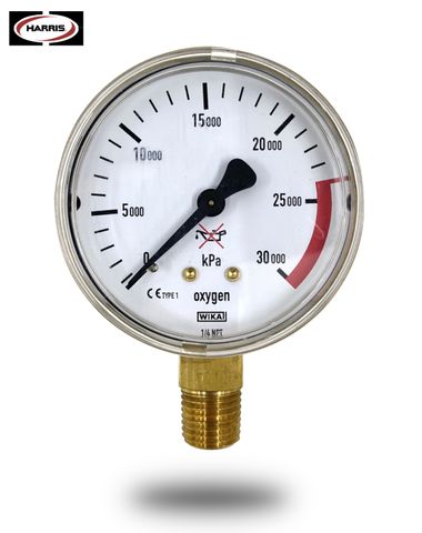 Gauge - Contents (0-30,000KPA) (800 Series) (Oxy)