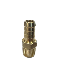 Barbed Nipple, Male 1/2" Hose Barb x 3/8" BSP M