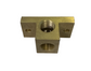 Brass Elbow Block with 3 x 3/8" BSP ports.