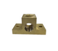 Brass Elbow Block with 3 x 3/8" BSP ports.