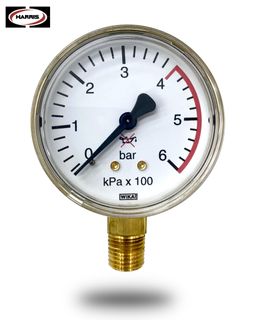 Low Pressure Gauge 802R Reg (0-4bar) 400kPa