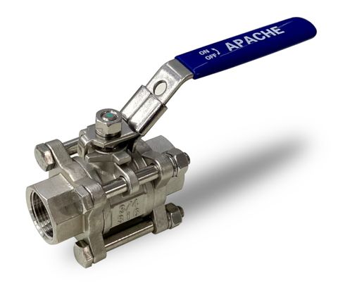 3/4" SS Ball Valve (Lever Handle) (3- Piece) (FF)