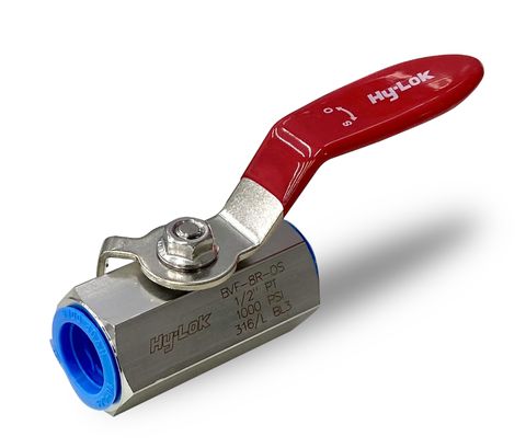 1/2" Lever Handle Ball Valve (O2 Cleaned) (FF, SS)