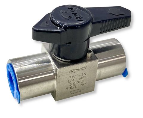 1/4" P-Series Plug Valve (Stainless Steel) (FF)