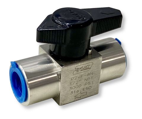 1/2" P-Series Plug Valve (Stainless Steel) (FF)