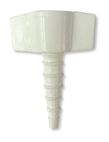 Medical - Outlet Nipple, white, Oxygen