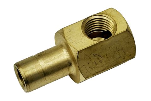 1/2" Tube Stub x 1/4" NPTF 90&deg; (Brass)