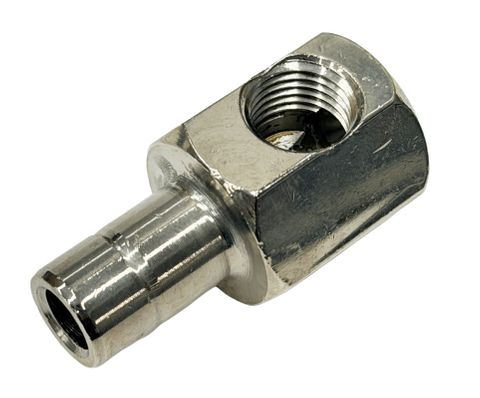 1/2" Tube Stub x 1/4" NPTF 90&deg; (Chrome