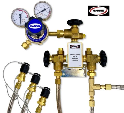 2 x 1 Argon Manifold 1000kPa (1.8m, 1.2m) (1/2")