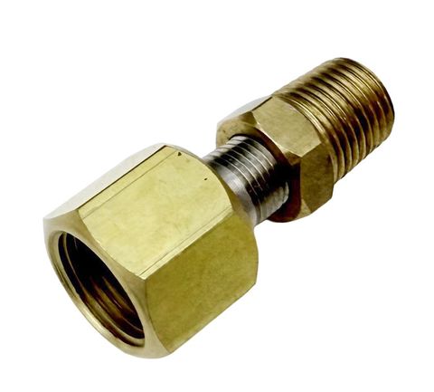 Swivel Adaptor - 1/4" NPTM x 5/8" UNF RH Nut